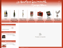 Tablet Screenshot of boutiquegourmande.com